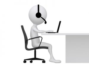 Zoo Human Sat at Desk Picture of Zoo Human sat at Desk