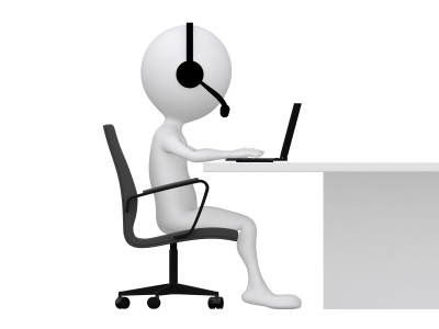 Picture of Zoo Human sat at Desk