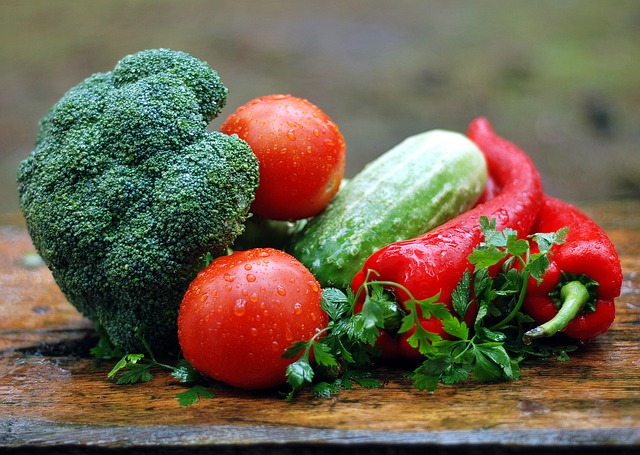 Vegetables on Chopping Board